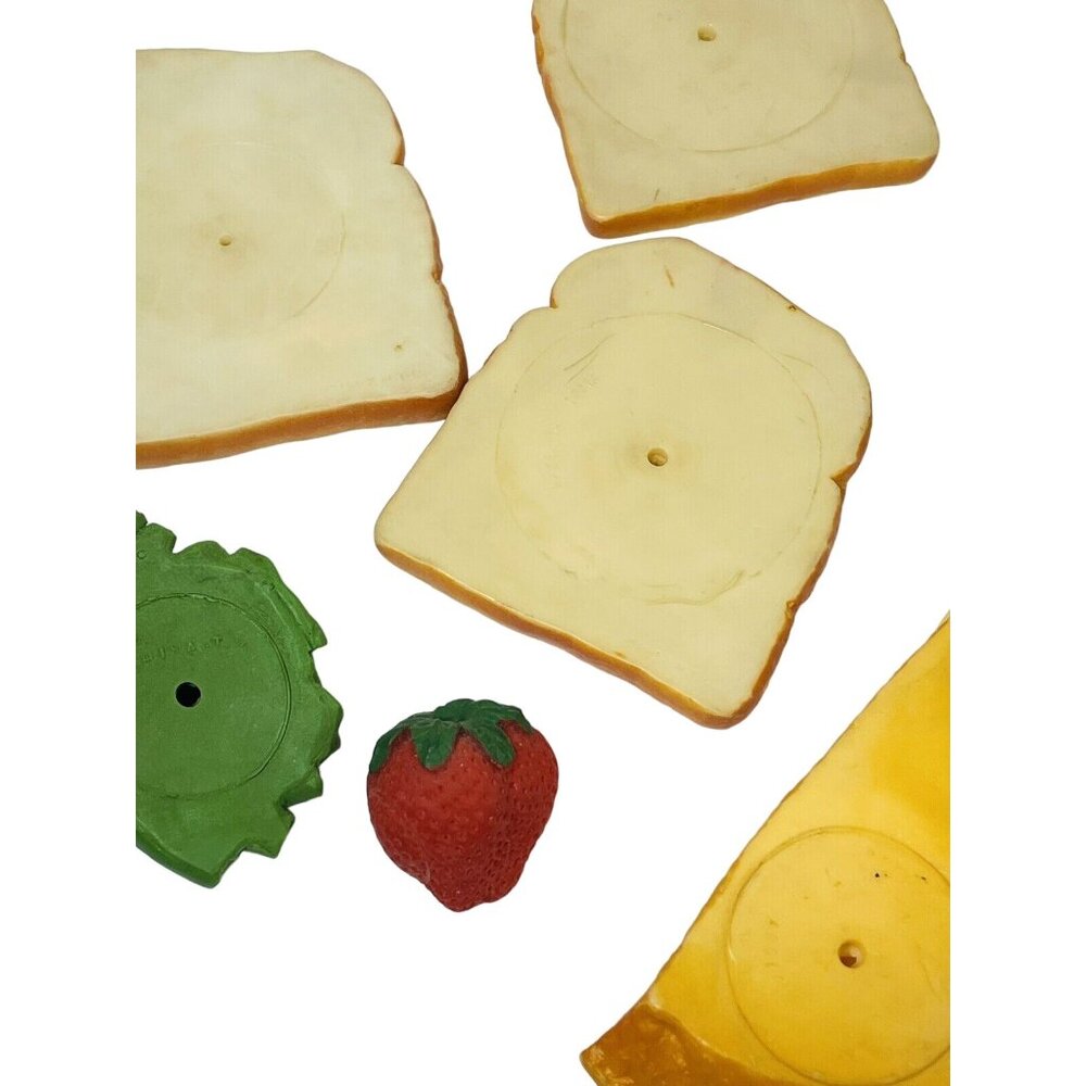 MCT Realistic Toy Food Vintage Bread Pie Strawberry Green Beans  Kids Kitchen - Picture 3 of 8